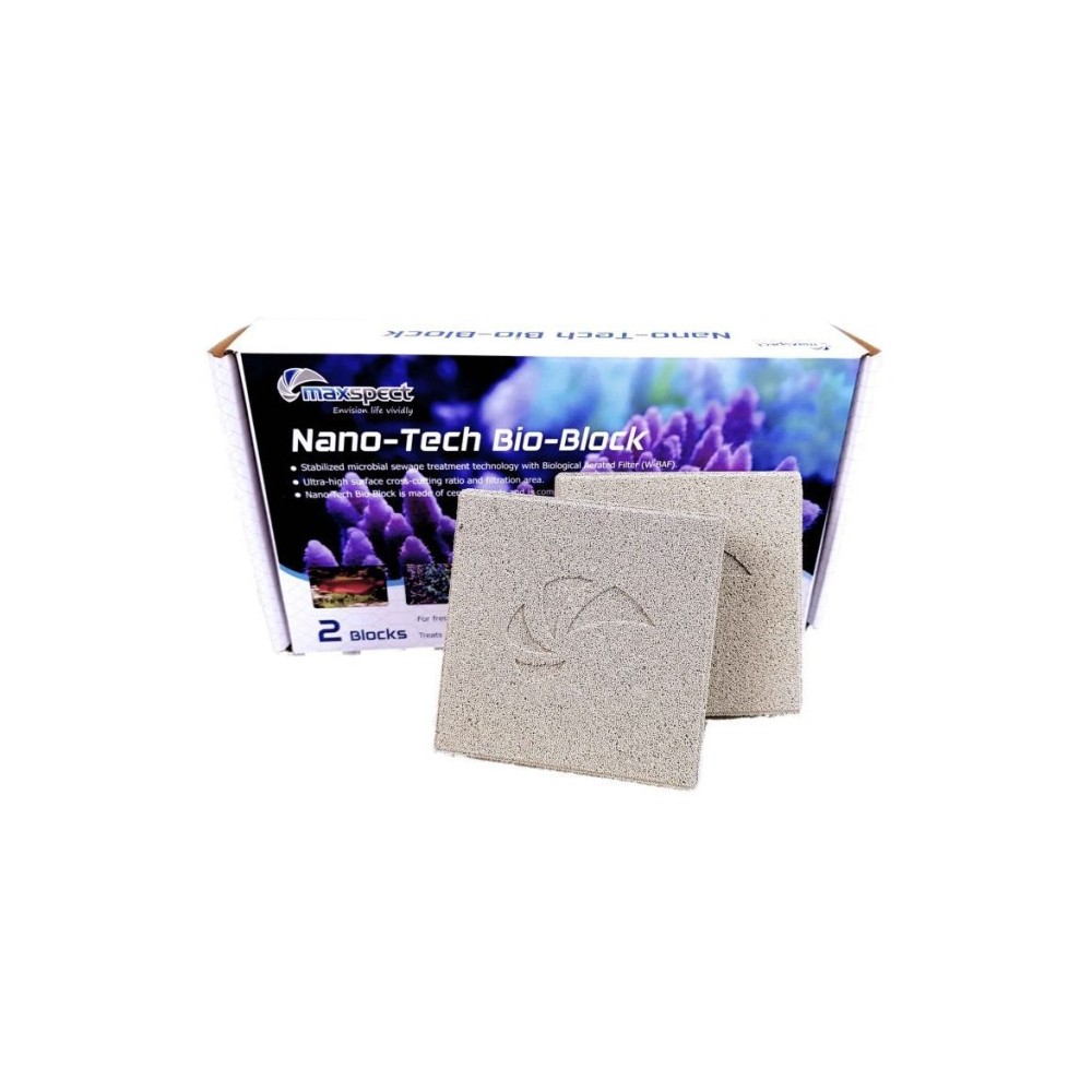 Maxspect NANO TECH BIO BLOCK - Mattoni Ceramizzati per Colinizzazione Batterica - 2PZ
